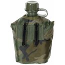 MFH US Plastic Canteen - 1 l - cover - woodland - BPA free