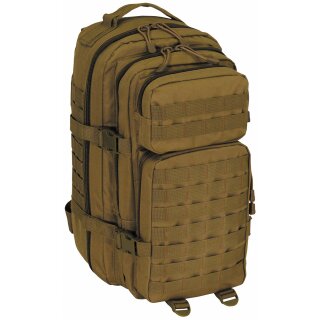 MFH US Backpack - Assault I - Basic - coyote tan