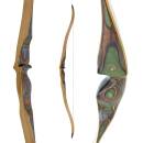 JACKALOPE - Tourmaline - 64 inches - One Piece Recurve Bow - 25-50 lbs