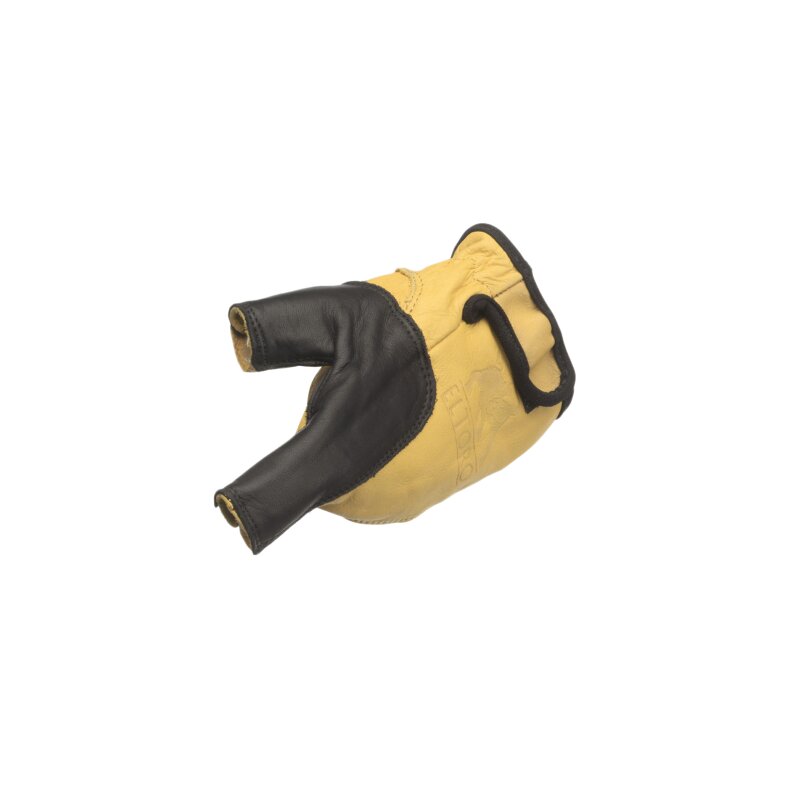 NEUWARE | RESTPOSTEN | BSW Bogenhandschuh schwarz-gelb für die linke Hand - Größe XL