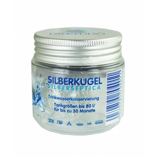 DR.KEDDO Silberkugel Silberseptica - Drinking water preservation for 80 liter tanks