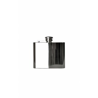 BASICNATURE hip flask - square - polished - various sizes. sizes