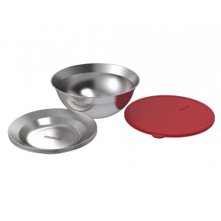 PRIMUS Campfire - Stainless steel - Bowl & 4 plates - Set