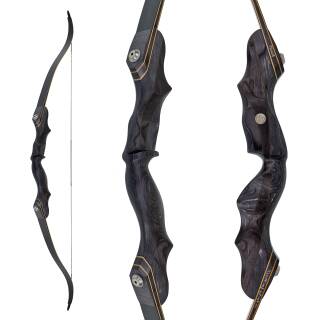 SPIDERBOWS Blizzard Dark - 64 Inch - 40 lbs - Take Down Recurve bow | Right hand