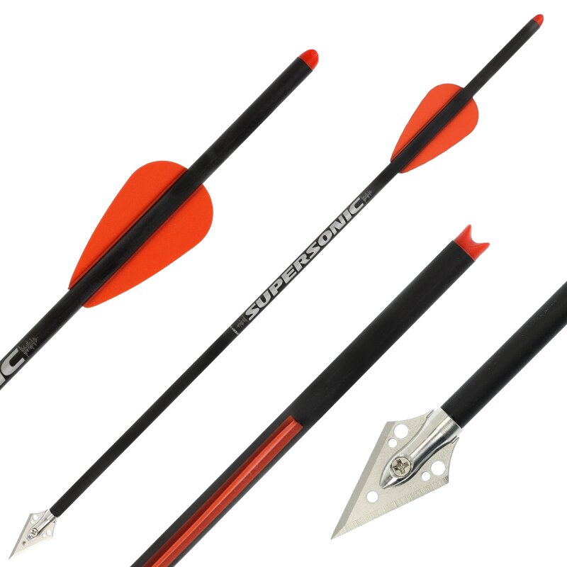 Carbon bolts | X-BOW FMA Supersonic Hunt Pack - 13 inches - 5 or 10 pieces