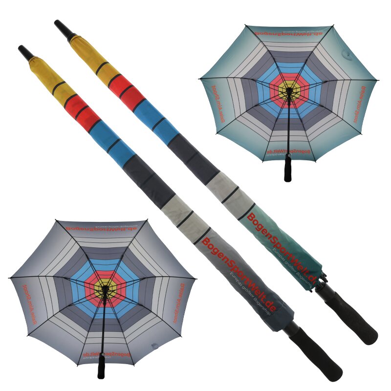 BSW Regenschirm in Zielscheibenoptik