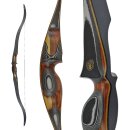 JACKALOPE - Onyx - 62 Inch - One Piece Recurve bow - 20-50 lbs