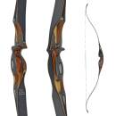 JACKALOPE - Onyx - 62 Inch - One Piece Recurve bow - 20-50 lbs