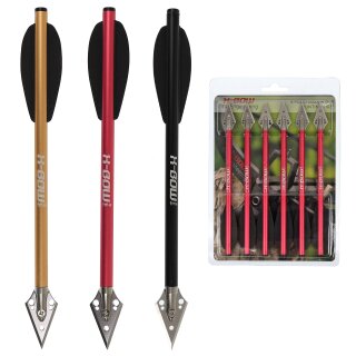 Aluminium Bolt  X-BOW fma - 6.3 inch - Broadhead - Pack of 6, 24,99 €