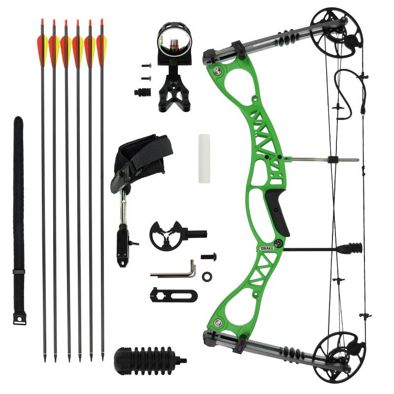 DRAKE Pathfinder Green Complete - 40-65 lbs - Compoundbogen | Rechtshand