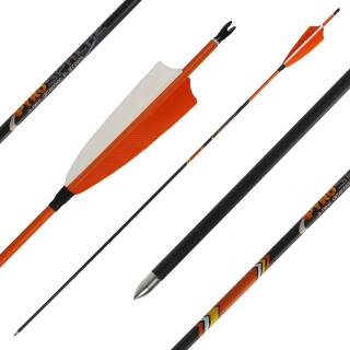 26-30 lbs | Carbonpfeil | PyroSPHERE Slim - mit Naturfedern - Spine: 900 | 30 Zoll