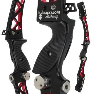 Riser | JACKALOPE Zircon - Ultimate - 25 inch - ILF - Right Hand | Color: Black / Red