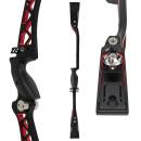 Riser | JACKALOPE Zircon - Ultimate - 25 inch - ILF - Right Hand | Color: Black / Red
