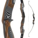 JACKALOPE - Onyx - 60-64 inch - 30-50 lbs - Take Down Recurve bow