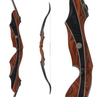C.V. EDITION by SPIDERBOWS Condor Trinity - Cocobolo - 68 inches - 30 lbs | CVX - Take Down Recurve bow | Right hand