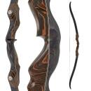 JACKALOPE - Tigerseye - 62 Zoll - 40 lbs - Classic - Schwarz/SRF - Take Down Recurvebogen