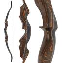 JACKALOPE - Tigerseye - 62 Zoll - 40 lbs - Classic - Schwarz/SRF - Take Down Recurvebogen