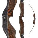 JACKALOPE - Tigerseye - 62 Zoll - 40 lbs - Classic - Schwarz/SRF - Take Down Recurvebogen