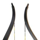 JACKALOPE - Tigerseye - 62 Zoll - 40 lbs - Classic - Schwarz/SRF - Take Down Recurvebogen