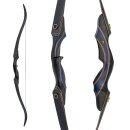 2nd CHANCE | DRAKE ARCHERY ELITE Blue Royal - 60 Inch - 40 lbs - Take Down Recurve Bow | Left Handed