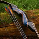2nd CHANCE | DRAKE ARCHERY ELITE Blue Royal - 60 Inch - 40 lbs - Take Down Recurve Bow | Left Handed