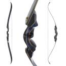 2nd CHANCE | DRAKE ARCHERY ELITE Blue Royal - 60 Zoll - 40 lbs - Take Down Recurvebogen | Linkshand