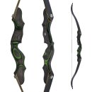 2nd CHANCE | SPIDERBOWS - Raven Green - 68 Zoll - 40lbs - Take Down Recurvebogen | Rechtshand