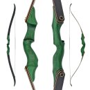 MIETARTIKEL: JACKALOPE Malachite - 60 Zoll - 30-50 lbs - Take Down Recurve- oder Hybridbogen