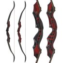 JACKALOPE - Red Beryl - Refined Tournament - 60-68 inch - 30-50 lbs - Take Down Recurve bow