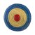 RESTPOSTEN | Runde Strohscheibe Deluxe - Zielscheibe Ø 65cm | Farbe: blau-rot