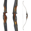 JACKALOPE - Onyx - 64 inch - One Piece Recurve bow - 50 lbs | Left hand