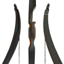 JACKALOPE - Onyx - 64 inch - One Piece Recurve bow - 50 lbs | Left hand
