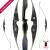 JACKALOPE - Obsidian - 62 inches - Speed - One Piece Recurve bow - 20 lbs | Left hand