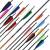 2nd CHANCE | 8 x Complete arrow | MagnetoSPHERE Slim - Carbon - Feathers - Spine 500 | 28 inch