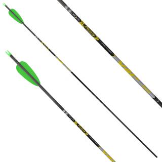4er Pack Komplettpfeil | VICTORY ARCHERY VAP Target - Carbon - V1 - Elite - Spine 500 - Naturfedern - 31,0 Zoll ab Schaftende