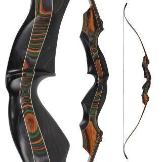 NEUWARE | JACKALOPE - Tourmaline - Black - Refined Tournament - 60 Zoll - 35 lbs - Take Down Recurvebogen | Rechtshand