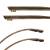 2nd CHANCE | Limbs | JACKALOPE - Malachite/Moonstone - 35 lbs - Clear - Right hand - Take Down Recurve