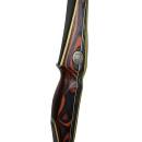 EXHIBITION PIECE | WHITE FEATHER Turul - 68 inch - 40 lbs - longbow right hand | red