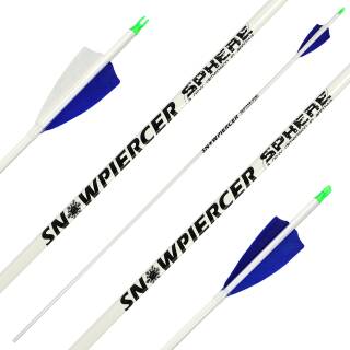 Komplettpfeil | SPHERE Snowpiercer 6.2 - Carbon - Naturfedern | Spine: 400 | Länge: 26 Zoll