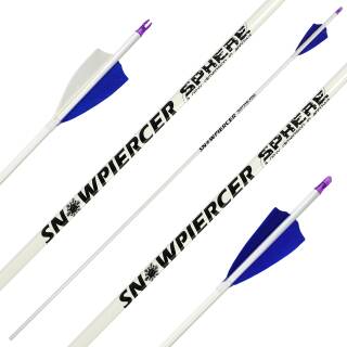 Complete arrow | SPHERE Snowpiercer 4.2 - Carbon - Natural feathers | Spine: 500 | Length: 26 inch