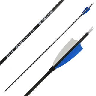 Complete arrow | SPHERE Pioneer 4.2 - Carbon - Natural feathers | Spine: 800 | Length: 26 inch