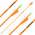 Komplettpfeil | SPHERE Lumos 6.2 - Neon Orange - Carbon - Naturfedern | Spine: 400 | Länge: 26 Zoll