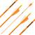 Complete arrow | SPHERE Lumos 6.2 - Neon Orange - Carbon - Natural feathers | Spine: 700 | Length: 26 inch