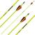 Complete arrow | SPHERE Lumos 6.2 - Neon Gelb - Carbon - Natural feathers | Spine: 800 | Length: 26 inch