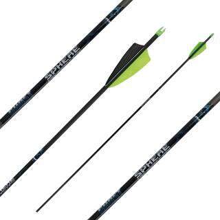 Komplettpfeil | SPHERE Ghost 6.2 - Carbon - Naturfedern | Spine: 600 | Länge: 26 Zoll