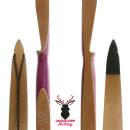 AUSSTELLUNGSST&Uuml;CK | JACKALOPE - Quartz - 58 Zoll - One Piece Recurvebogen - 30 lbs | Rechtshand | Farbe: Pink / Clear