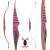 AUSSTELLUNGSSTÜCK | JACKALOPE - Quartz - 58 Zoll - One Piece Recurvebogen - 30 lbs | Rechtshand | Farbe: Pink / Clear