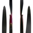 EXHIBITION PIECE | JACKALOPE - Quartz - 58 inches - One Piece Recurve Bow - 30 lbs | Right Hand | Colour: Pink / Black
