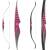 EXHIBITION PIECE | JACKALOPE - Quartz - 58 inches - One Piece Recurve Bow - 30 lbs | Right Hand | Colour: Pink / Black