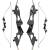 AUSSTELLUNGSSTÜCK | DRAKE Black Raven - 58 Zoll - 30 lbs - Take Down Recurvebogen